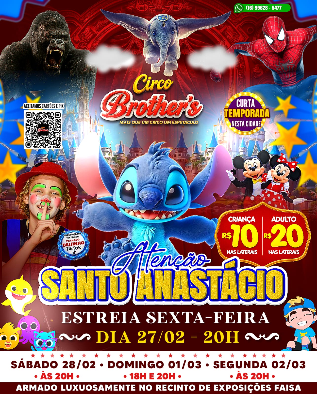 Circo Brothers - domingo 01/03 18h