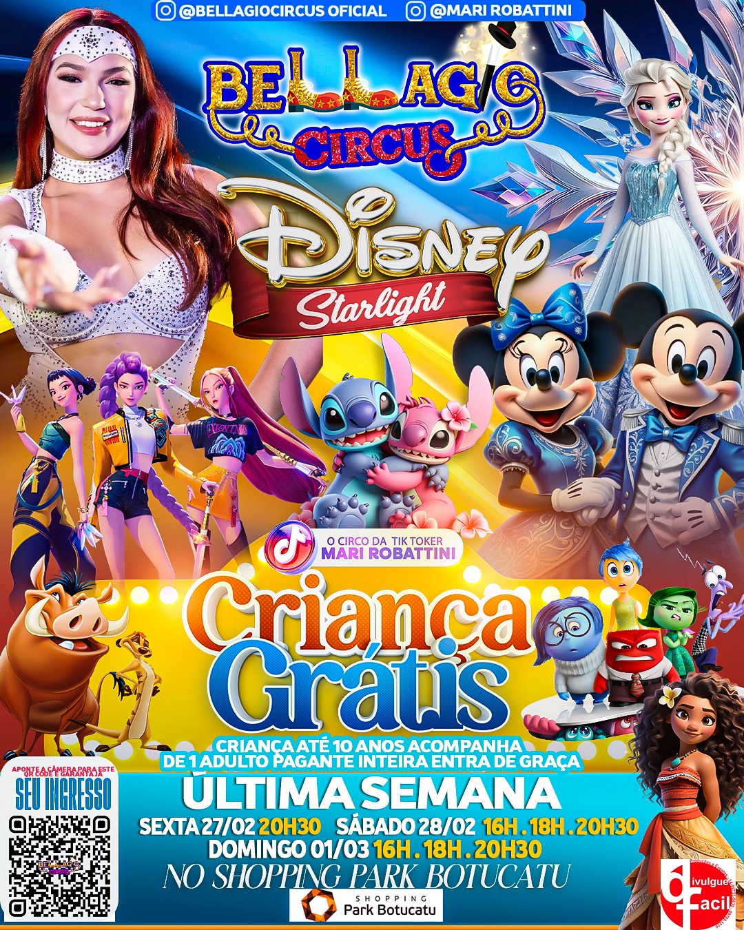 Bellagio Circus - domingo 01/03 16h