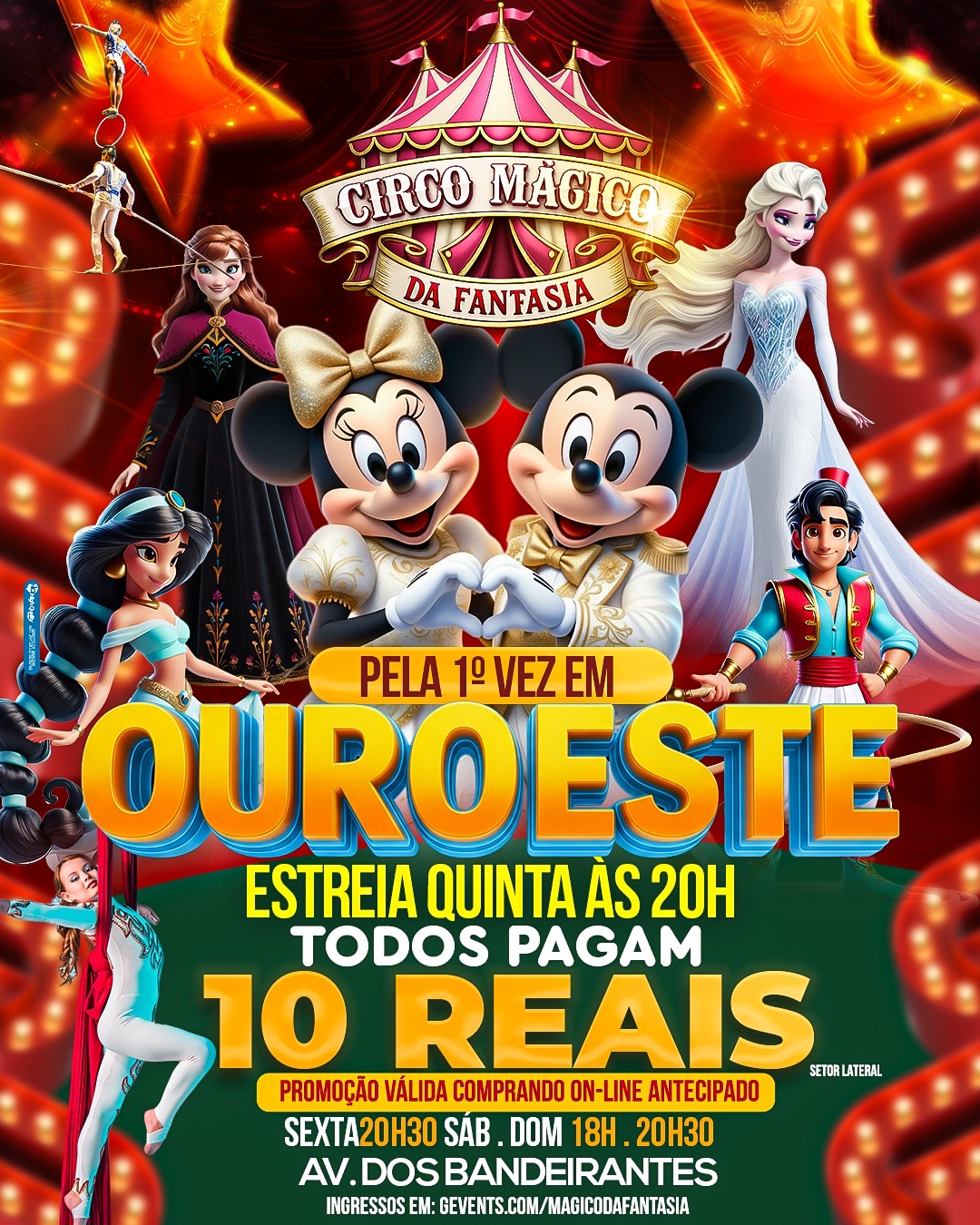 Circo mágico da fantasia - quinta-feira 19/03 20h