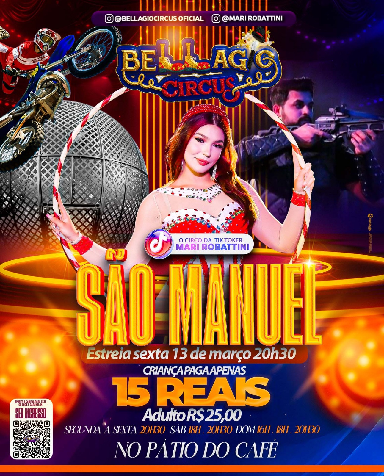 Bellagio Circus - sexta-feira 13/03 20h30