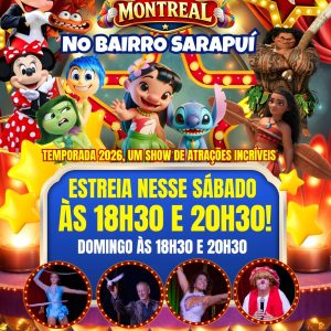 Circo Montreal – sábado 11/04 18h30
