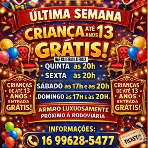 Circo Brothers – quinta-feira 16/04 20h