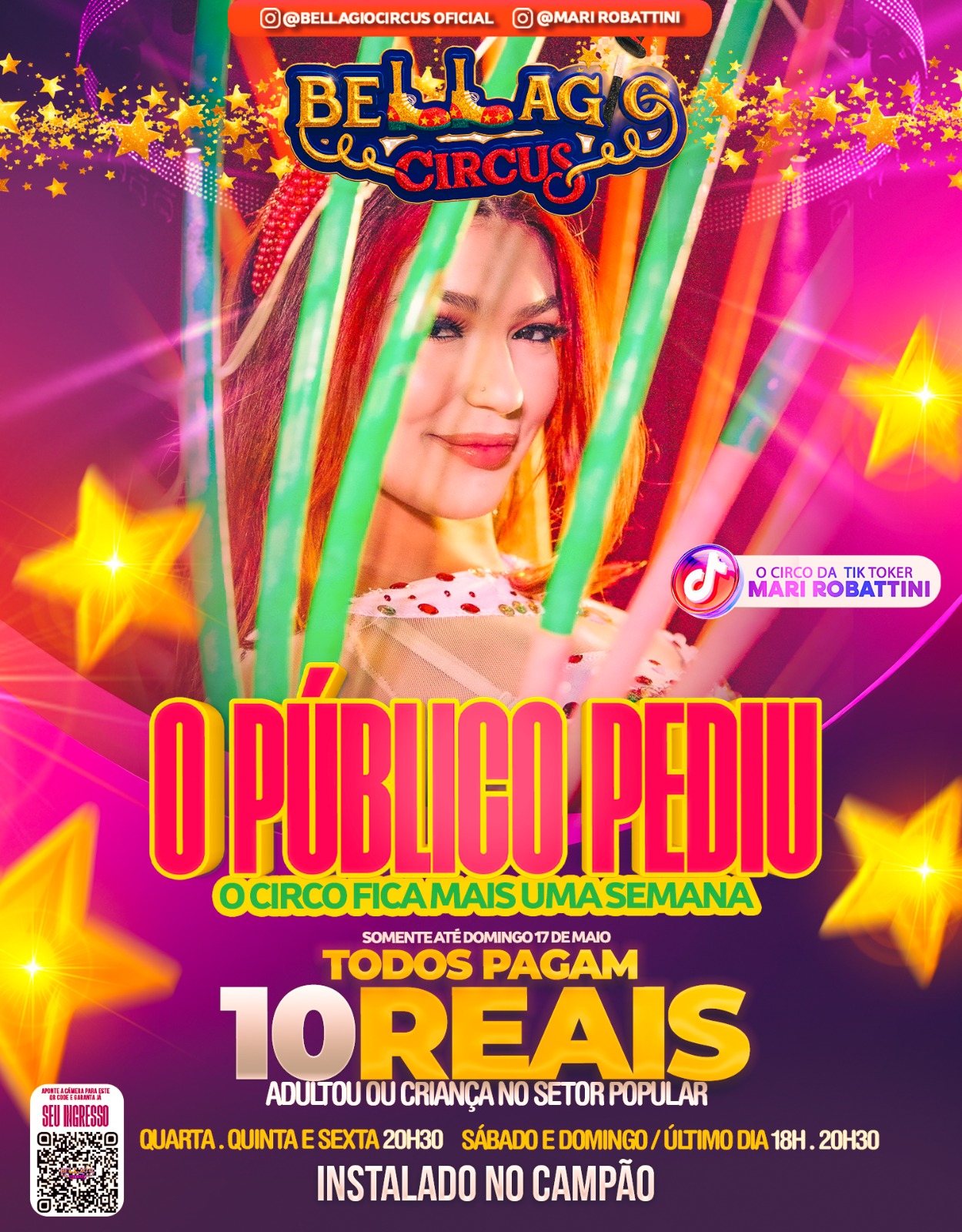 Bellagio Circus – quarta-feira 13/05 20h30