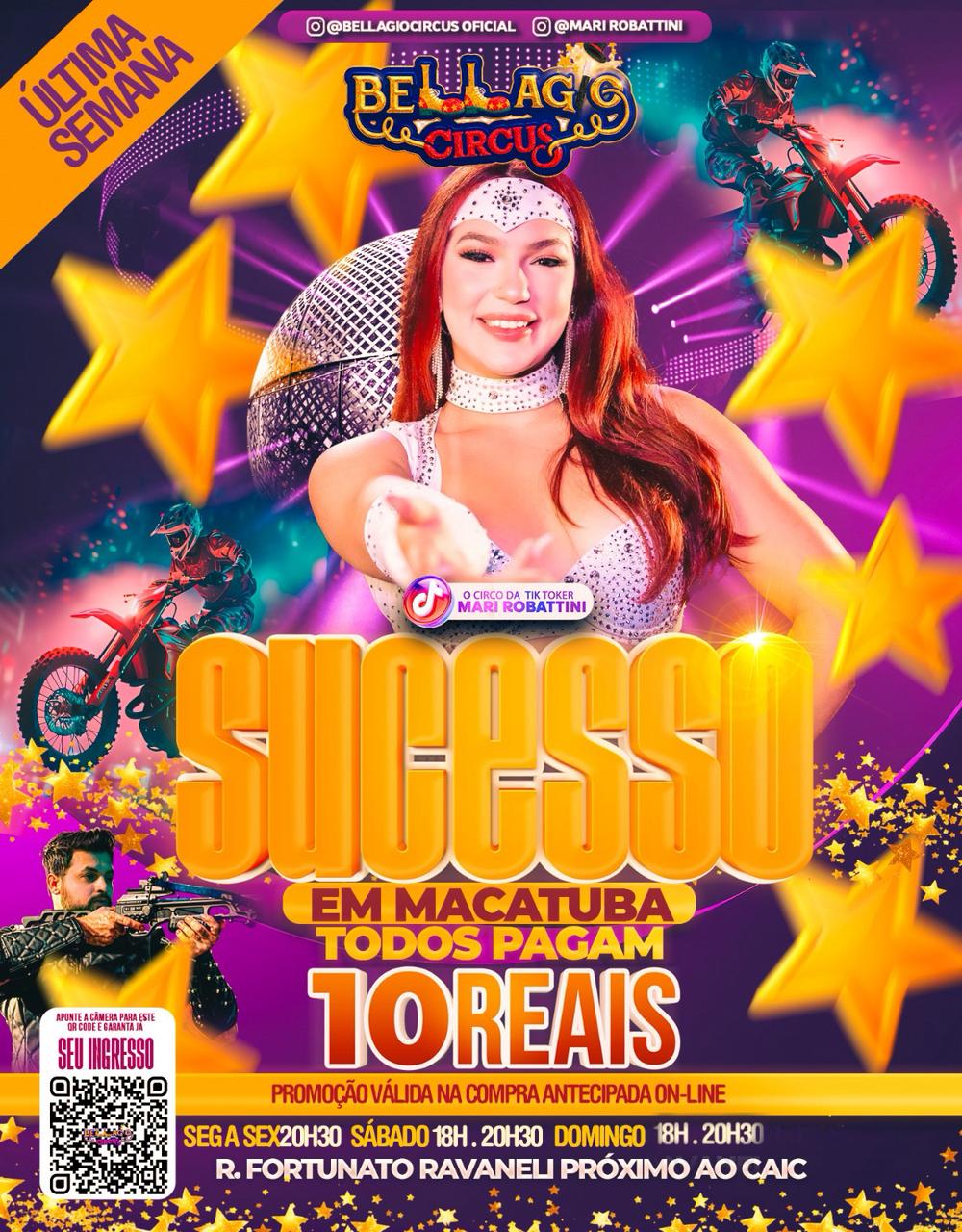 Bellagio Circus – segunda-feira 25/05 20h30