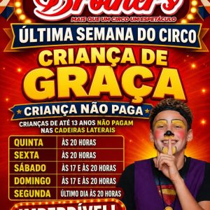 Circo Brothers – sexta-feira 22/05 20h