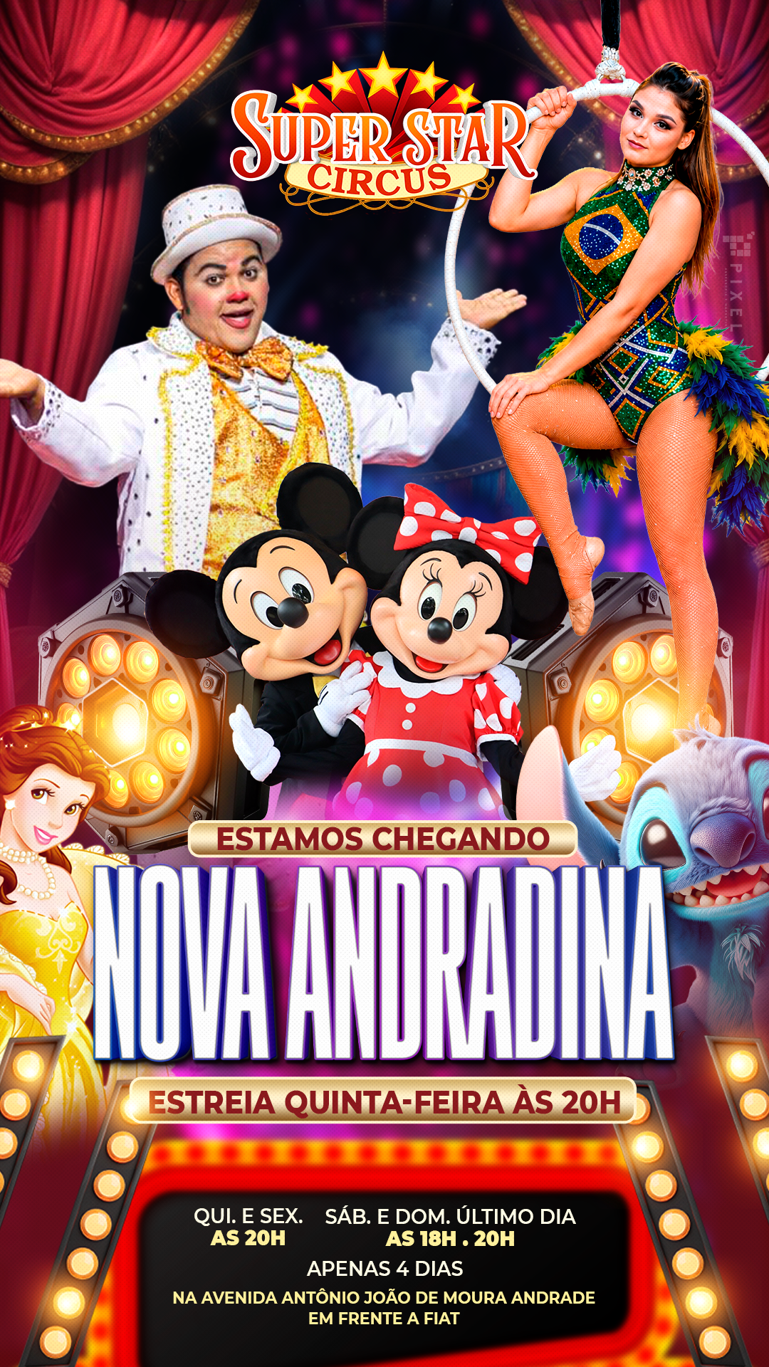 Super Star Circus - sábado 27/06 18h