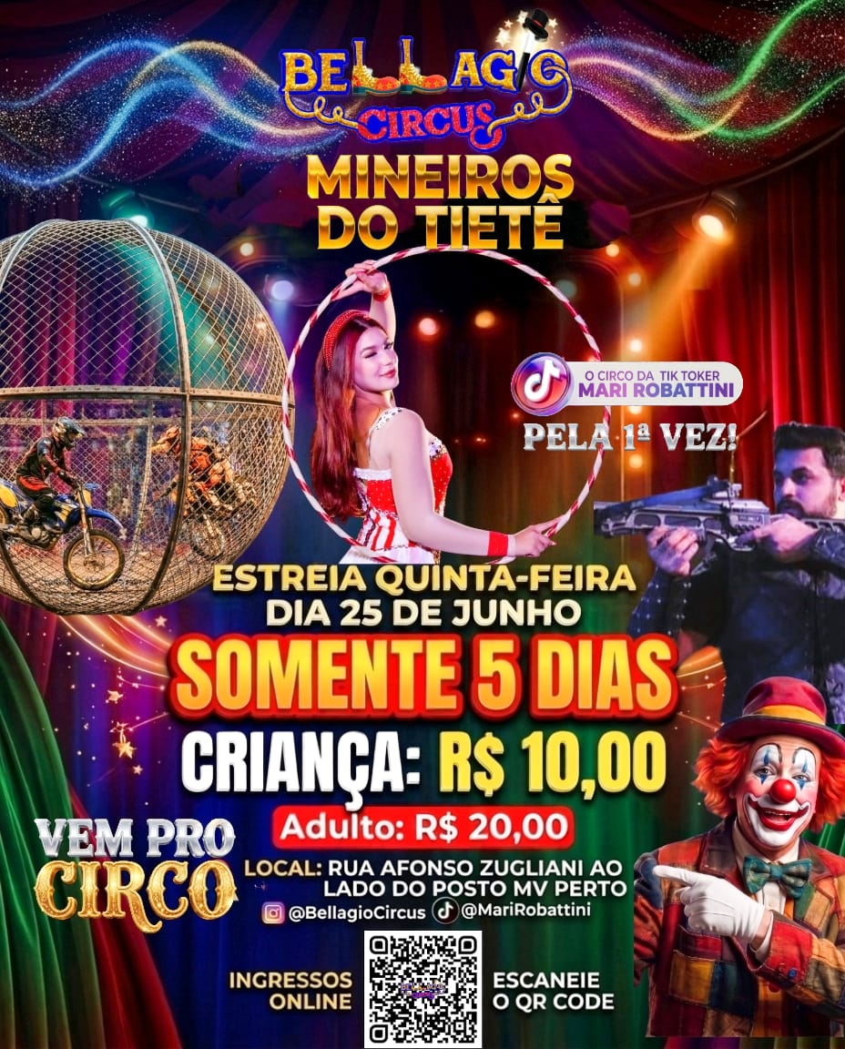 Bellagio Circus - sexta-feira 26/06 20h30