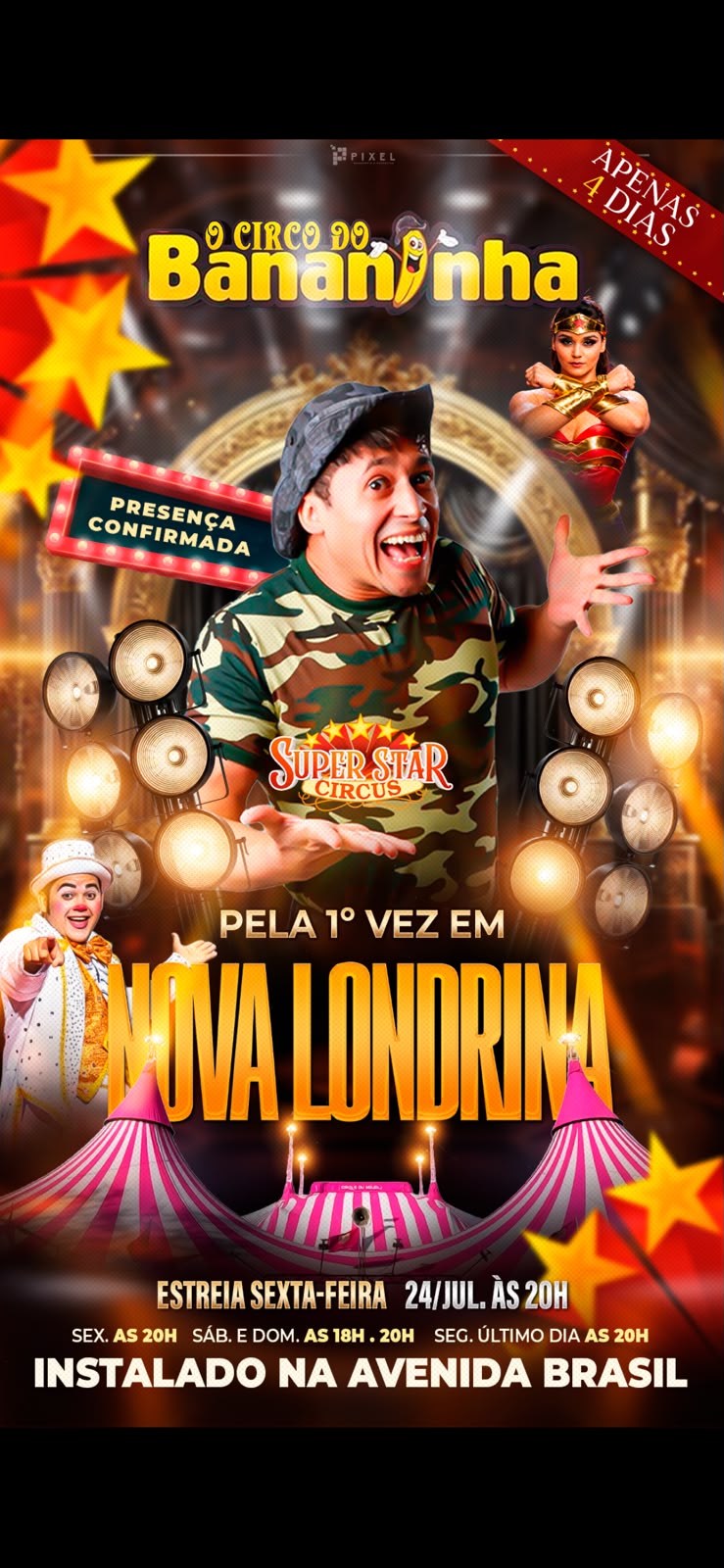 Super Star Circus - sexta-feira 24/07 20h
