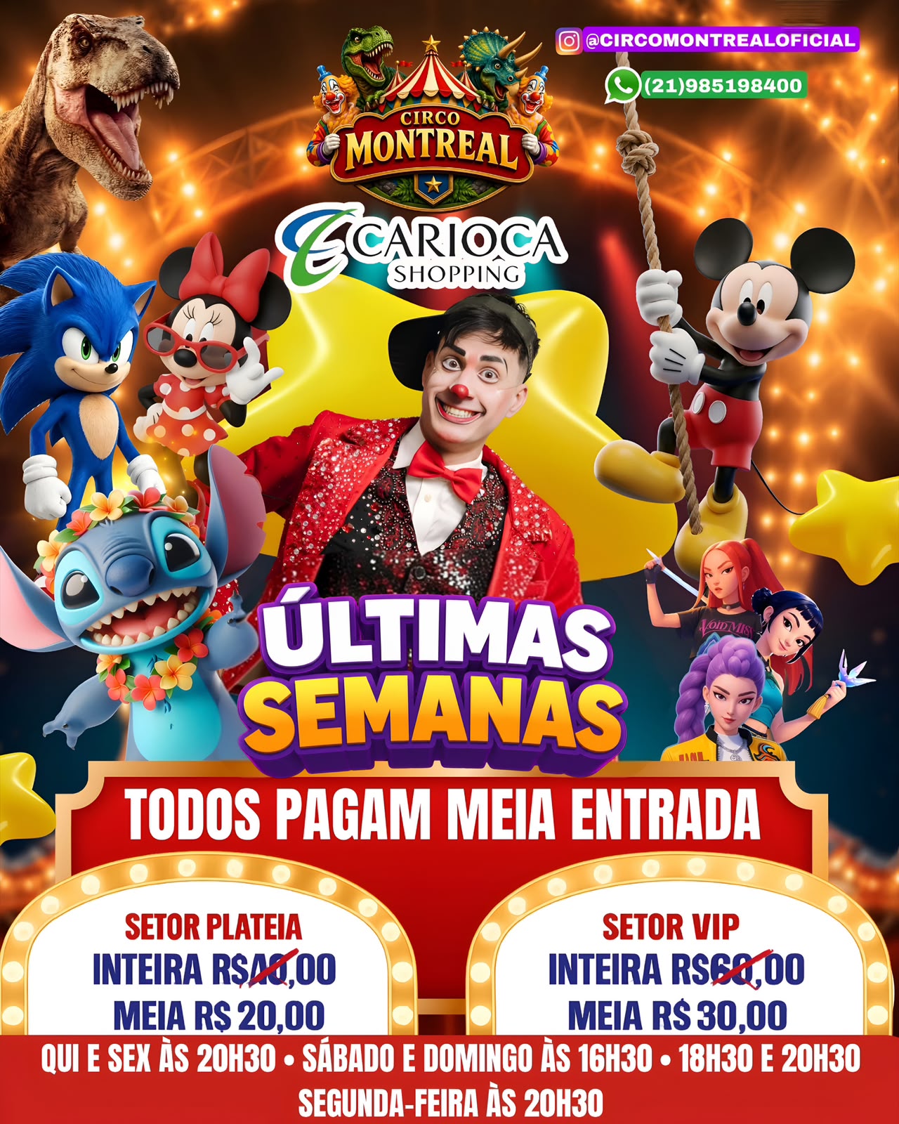 Circo Montreal - domingo 16/08 20h30