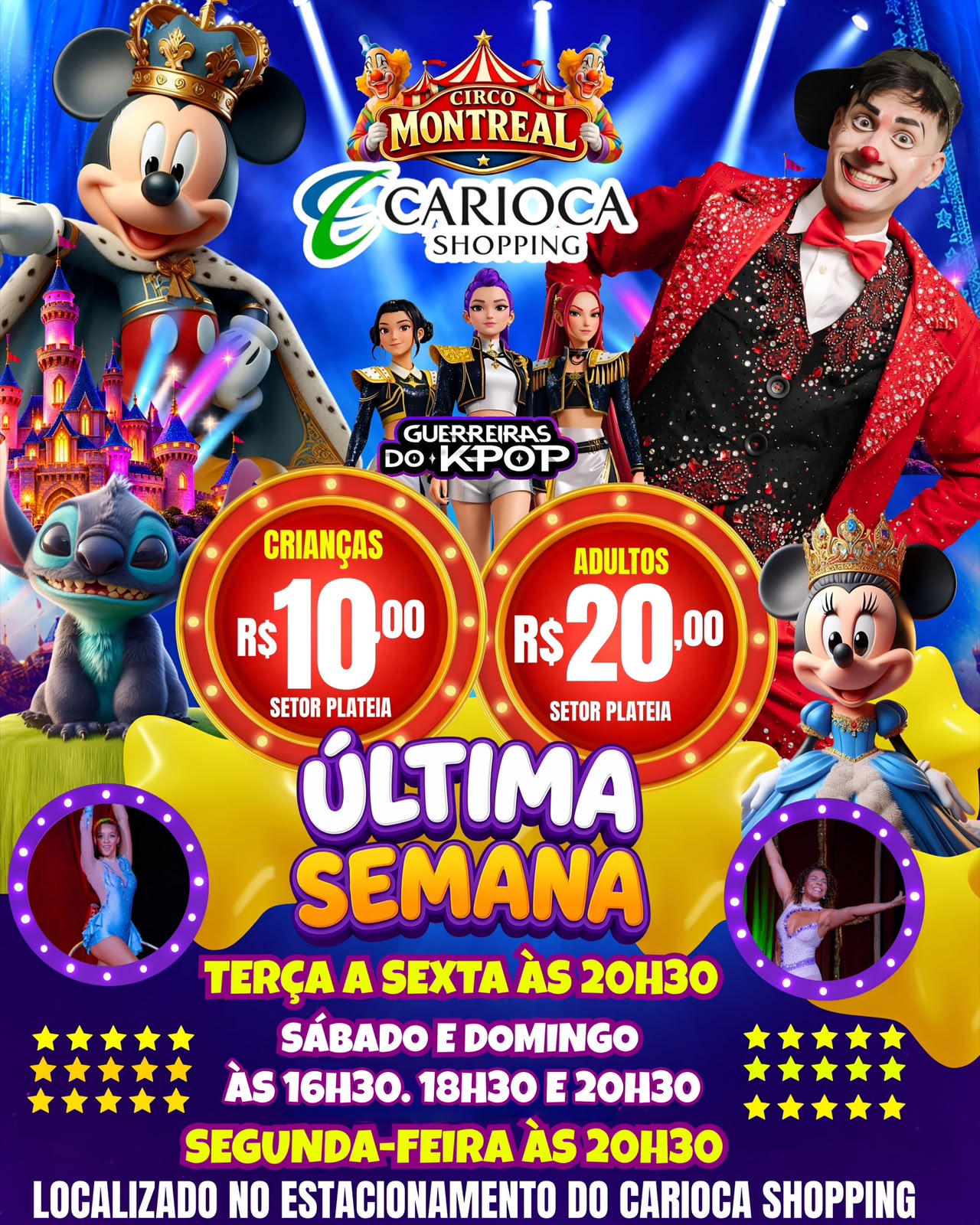 Circo Montreal - domingo 23/08 18h30