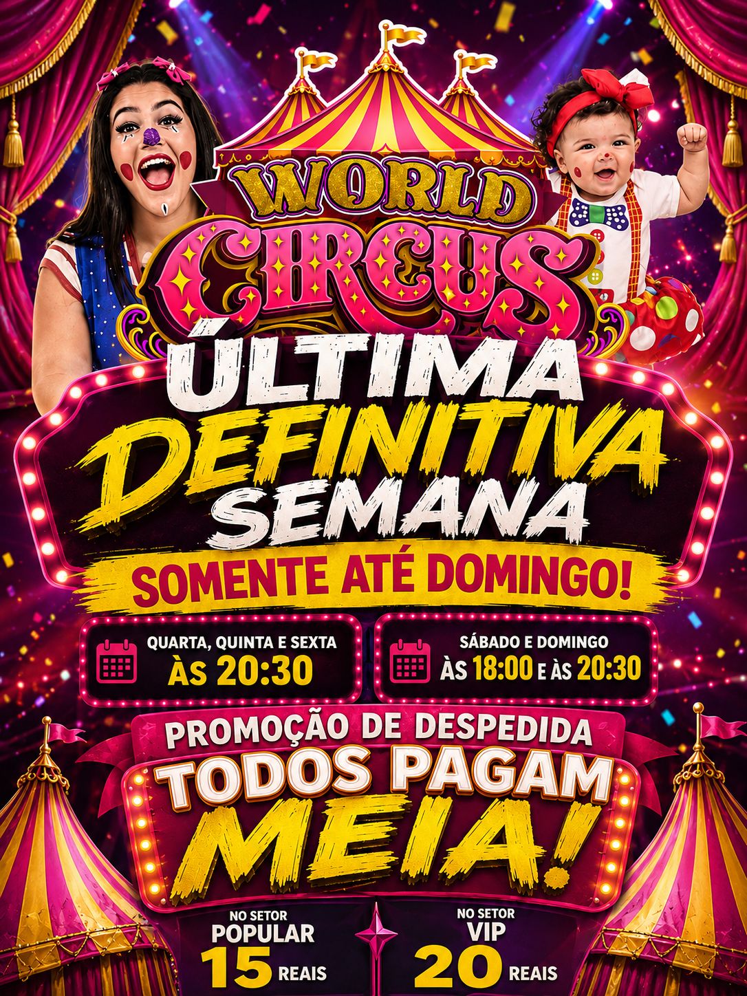 World Circus - sábado 29/08 18h