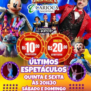 Circo Montreal – quinta-feira 27/08 20h30