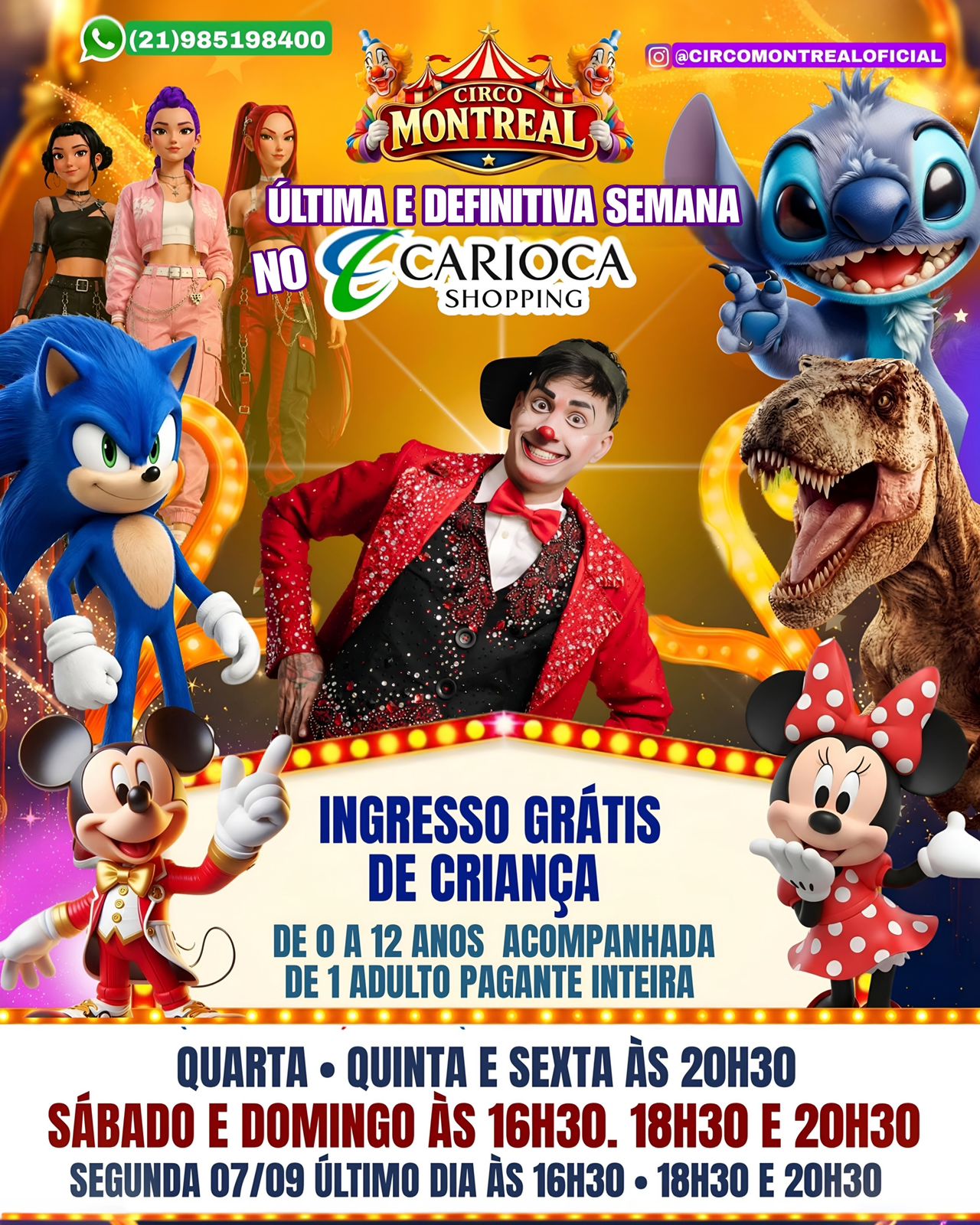 Circo Montreal - sábado 05/09 16h30