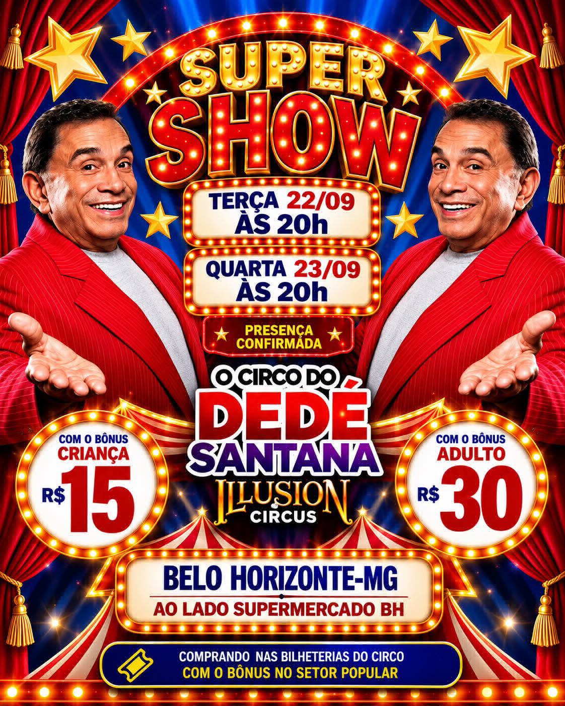 Circo Illusion – quarta-feira 23/09 20h