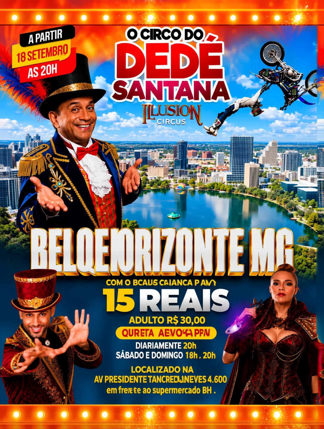 Circo Illusion – sábado 26/09 20h
